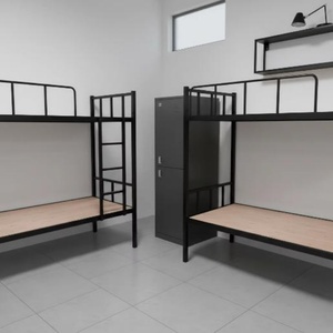 Letto <span class=keywords><strong>a</strong></span> <span class=keywords><strong>Castello</strong></span> Moderno <span class=keywords><strong>Salvaspazio</strong></span>, Vendita Diretta dalla Fabbrica Cinese, Economico per Hotel e Dormitori, Robusto Letto in Metallo - Product Image 2