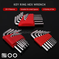 11 buah 8 buah Set kunci Hex tipe L kualitas tinggi standar SAE Imperial