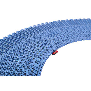 Kavisli konveyör sistemi için Hongsbelt HS-1201B taşınabilir modüler plastik konveyör bant - Product Image 2