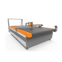 Plotter de corte de cuero con mesa de alimentación automática con cuchilla oscilante CNC