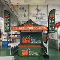 Tente d'Exposition Commerciale 3x3 Aluminium Rose 40mm, Support de Publicité avec Impression de Logo Personnalisé, Meilleure Vente