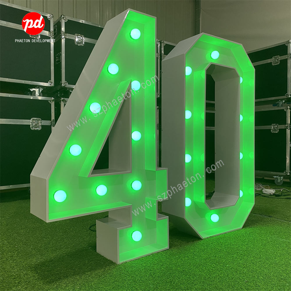 Numeri Luminosi Per Compleanno | Decorazione LED 40/50 | Con Luci A Batteria Per Feste - Foto 12