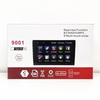 Lecteur MP5 pour voiture avec écran IPS de 9 pouces, émetteur FM, stéréo/WiFi, port USB mains libres, prise en charge MP3/MP4, son haute résolution, garantie 1 an