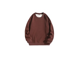 Pull-over vintage surdimensionné à col ras du cou et manches longues en coton biologique 100 % de haute qualité avec logo personnalisé – Vente en gros