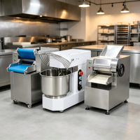 Mélangeur à pâte pour boulangerie commerciale, cuve en acier inoxydable, machine à pétrir la farine