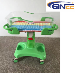 <span class=keywords><strong>Lit</strong></span> médical pour nouveau-né GINEE MEDICAL, berceau <span class=keywords><strong>d</strong></span>'hôpital pour nourrissons en ABS avec barrières de sécurité et roulettes silencieuses pour clinique et crèche - Product Image 1