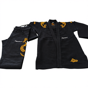 Kimono de Jiu-Jitsu Brasileño Personalizado con Bordado de Dragón, Kimono Duradero de Primera Calidad para Artes Marciales y Entrenamiento de MMA, Forro de Algodón - Product Image 1