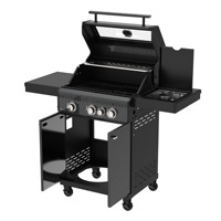 Parrilla de Gas Premium Estilo Americano, Equipo de Cocina para Exteriores de Alta Resistencia, Barbacoa de Acero Inoxidable sin Humo, Directo de Fábrica