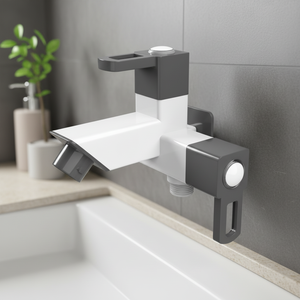 Robinet Mitigeur Mural Contemporain pour Salle de Bain avec Finition Élégante et Qualité de Construction Robuste - Product Image 2
