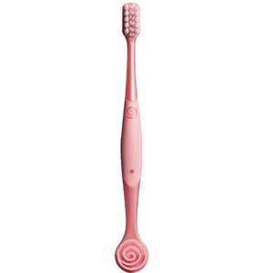 Brosse à dents orthodontique en forme de U, tête large, grattoir/nettoyeur de langue aromatisé aux fruits, poils doux, kit de redressement des dents - Product Image 1