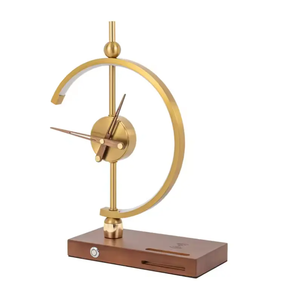 New Design wireless charger <b>table</b> <b>lamp</b> Bedside Nordic Wood <b>Study</b> <b>table</b> clock with light - Product Image 6