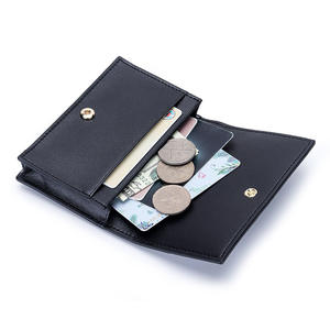 I-0943 New Women Clutch Wallet Genuine Sheepskin Leather Braided Designer Mini Purse Credit Card Holder for Ladies - Product Image 3