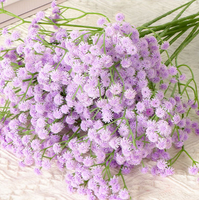 YL Grosir Bunga Buatan Sutra Gypsophila Langit Berbintang Buket Bunga Tunggal 62CM Berbagai Warna Pengiriman Cepat untuk Fotografi Pernikahan