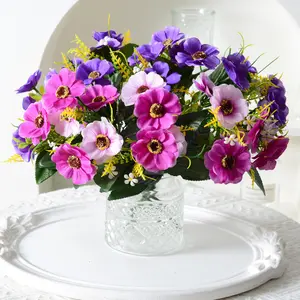 Wedding Small Flower Home Decoration Simulation Cherry Blossom Table Tea Table Garden Fake Flower Bouquet Artificial Flower