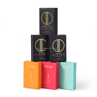 Boîte pliante en papier personnalisée avec logo en feuille d'or pour emballage de parfum, par une entreprise d'impression
