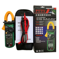 Multimeter Digital Clamp MS2108 True RMS LCD AC DC Voltmeter Ammeter Penguji Rentang Otomatis Manual