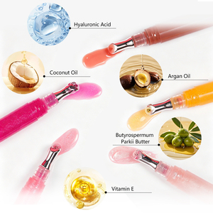Huile à lèvres vegan changeante de couleur selon la température, avec acide hyaluronique, effet repulpant, brillance des lèvres, non collante, longue tenue, 14 couleurs, teinte à lèvres réactive au pH - Product Image 3