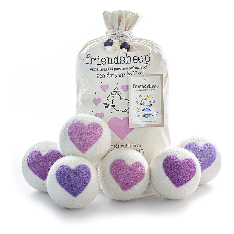 heart wool dryer ball