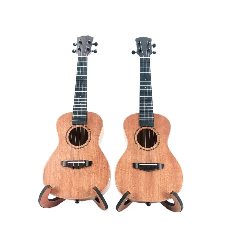 Promoção barata mogno guitarra de madeira soprano, 23 polegadas ukulele com boa qualidade