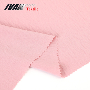 Tela lisa teñida 100% poliéster para vestido, rosa, venta al por mayor - Product Image 2