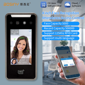 Kiểm soát truy cập thiết bị linux4.19 Hệ điều hành 4inch màn hình cảm ứng 5000 người sử dụng sinh trắc học nhận dạng khuôn mặt tham dự máy - Product Image 3