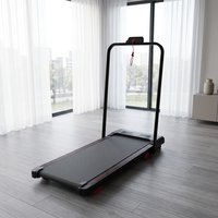 Tapis roulant électrique pliable compact avec écran LED, clé de sécurité, design portable, moteur 0,75 CV pour la marche/la course à domicile, fitness en intérieur