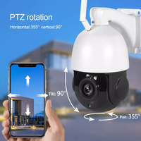 Système de caméra IP PTZ 4K 8MP Full HD personnalisé OEM, vision nocturne, étanche IP66, PoE, audio, protocole HIK, carte mémoire, cloud, IR 100M