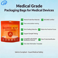 Pochette Doypack refermable de qualité médicale, avec fenêtre transparente et finition mate, trou de suspension, sac d'emballage imprimé sur mesure, échantillon gratuit
