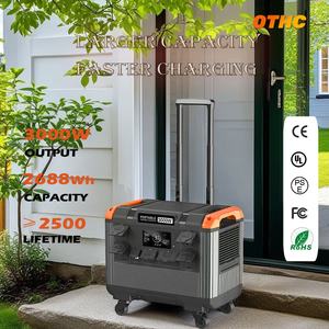 Thc t30 पोर्टेबल पावर स्टेशन 400w सोलर पैनल 3000w आउटपुट 2688wh जीवन 8 बैटरी 3 चार्जिंग मोड तेजी से शुद्ध साइन वेव - Product Image 2