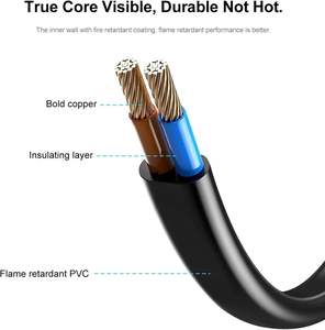 Cable de Alimentación de Alta Calidad de 2 Pines, Cable de Alimentación de CA Universal Macho a Hembra, Cable de Alimentación C7 de 2 Puntas y Cable de Alimentación de 2 Pines para Computadora - Product Image 4