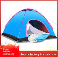 Tente de camping gonflable portable quatre saisons à double chambre, en tissu Oxford imperméable, camouflage, vente directe usine