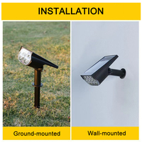 IP65 Wasserdichte Solar-Gartenleuchten RGB-Farbwechsel Solar-Spotlights für Garten, Hof und Rasen