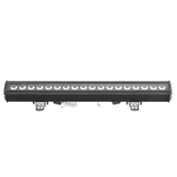 Barre LED murale linéaire architecturale à contrôle DMX pour extérieur, 18*15W RGBWA RGBWA+UV, éclairage de scène IP65