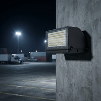 Projecteur mural LED commercial 120W, 130LM/W, homologué ETL, éclairage LED extérieur pour bâtiments, 100-277V, 5000K, luminaire mural industriel