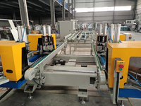 Máquina de Soldadura CNC Horizontal Totalmente Automática de 4 Cabezas, Máquina de Limpieza de Esquinas, Soporta Transferencia Automática de Materiales, Flexible
