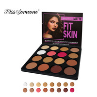 Palette de poudre de contour 16 couleurs pour le visage, maquillage sculptant et bronzant, blush, illuminateur, palette de fards à paupières mats