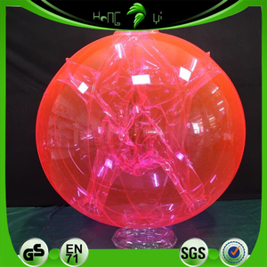 Hongyi juguete personalizado inflable transparente <span class=keywords><strong>Rosa</strong></span> bola traje Bondage PVC inflable claro bola traje para la diversión - Product Image 2