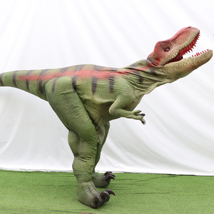 Dinosaure Velociraptor réaliste sur mesure, grandeur nature, fait main, en acier/métal, pour parcs d'aventure intérieurs/extérieurs - Product Image 1