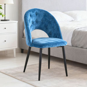 Hotel contemporáneo ergonómico Metal restaurante tela hogar diseño moderno lujo tapizado <span class=keywords><strong>muebles</strong></span> cocina comedor silla - Product Image 4