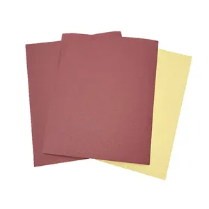 9''x11'' Polish Sanding Paper Abrasive Wet And Dry Square Paper Sheets Aluminum Oxide Kraft Paper Backing For Wood