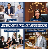 Portafolio de Cuero PU Haoran con Logotipo Personalizado, Carpeta de Archivos Desgarrable de Tamaño Legal (8.5 x 14 Pulgadas) para Bloc de Notas, Venta al por Mayor