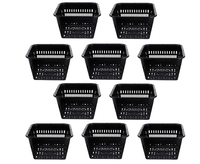 Panier en maille de plantation 12 pièces tasses en filet de jardin Pots en filet à mailles fendues Pots de pépinière de plantes en plastique
