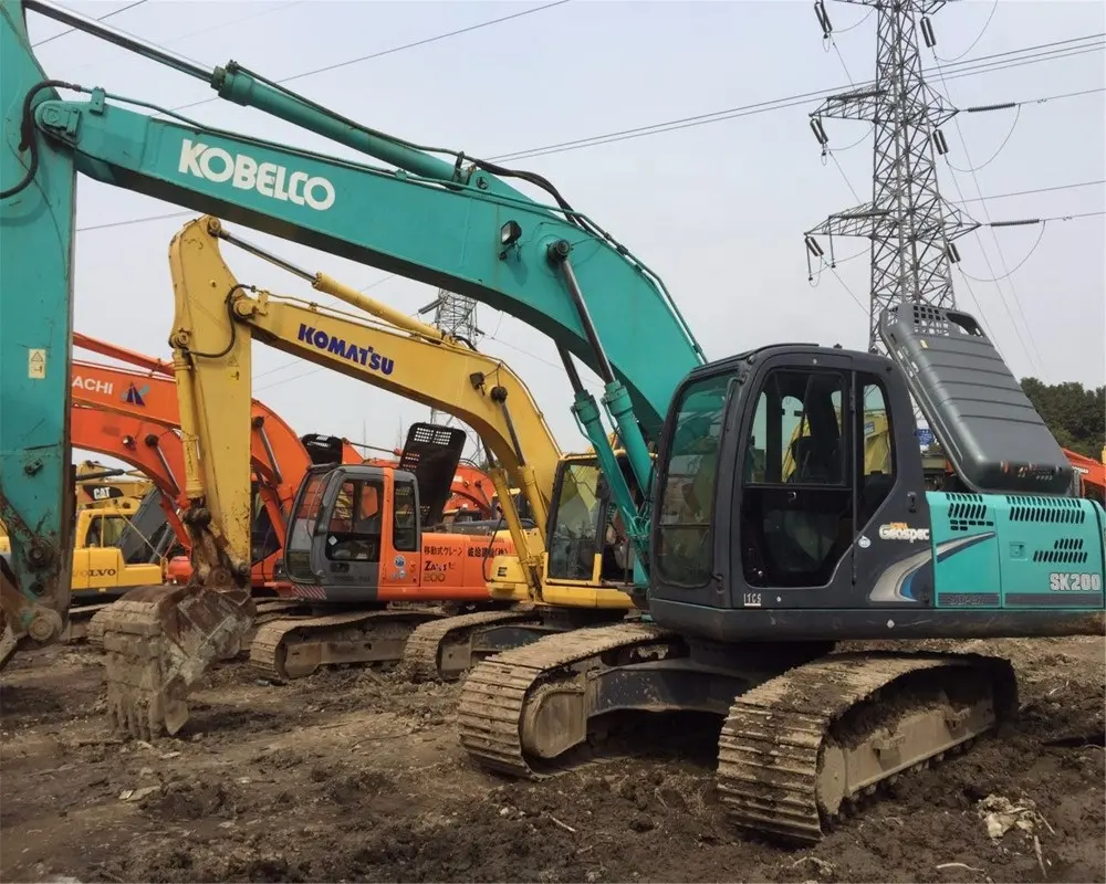 ใช้รถขุด Kobelco Sk200 Sk200-8ด้วยราคาที่เหมาะสม