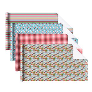Snowman Pattern Wrapping <b>Paper</b> Roll Multi-size Christmas Wrapping <b>Paper</b> Roll Santa Pattern Party Gift Box Packaging - Product Image 4
