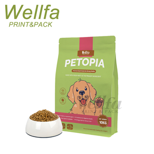 Nhà máy 1kg 5kg 10kg thức ăn vật nuôi bao bì túi thực phẩm lớp nhôm lá đáy phẳng túi nắp kéo dây kéo con chó bao bì thực phẩm Túi - Product Image 4