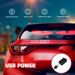 Usb xe linh hoạt quảng cáo LED hiển thị đầy đủ màu sắc App Bluetooth thông minh màn hình cửa sổ cửa xe mềm màn hình - Product Image 1