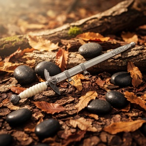 Espada de Comando Estilo Europeo, Sable de Caballero Occidental, Acero Inoxidable, Mano Derecha, Hoja de 220 mm, Accesorio para Películas y Juegos, Decoración Artesanal - Product Image 6