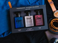 Coffret cadeau de Cologne pour homme infusée de phéromones, 3 x 30 ml, sans alcool, vaporisateur, 1 fl oz, lot de 3, coffret cadeau de Cologne aux phéromones