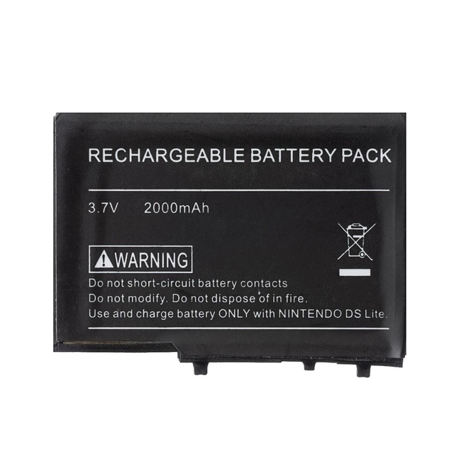 2000mah 3.7V Battery Compatible DS Lite Nds Ndsl Rechargeable Lithium Battery Screwdriver Replacement with Tool