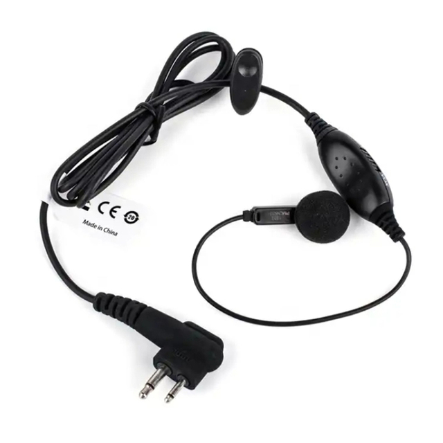 For Motorola DP1400 Walkie Talkie Handheld PMLN6534 Earbuds Headset Earpiece Inline Mic for Push Talk Compatible CP040 P185
